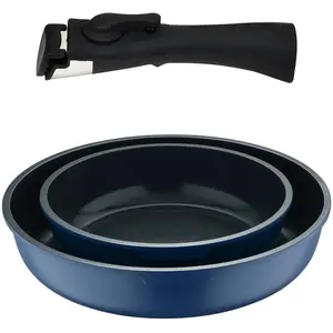Bergner - Lot de 2 Poeles Click bleues OSVendu paramazon
