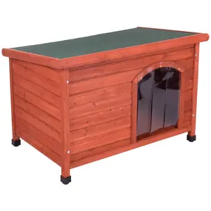 zooplus Exclusive Niche Woody pour chien taille M - Toit plat et porte en plastiqueVendu parzooplus