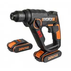 Marteau perforateur SDS-Plus 3en1 20v Li-ion 2bat - WORX - WX390.1 pas cher
