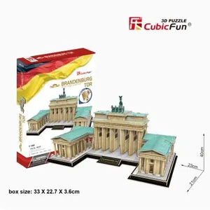Cubicfun Puzzle 150 Pièces : Puzzle 3D - Porte de Brandebourg, Berlin ...