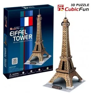 CubicFun Puzzle 35 Pièces : Puzzle 3D - Paris : Tour Eiffel, Cubic Fun pas cher