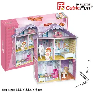 Puzzle 3D - Pianist's Home (Difficulté: 4/6) 60 Pièces Cubic Fun pas cher