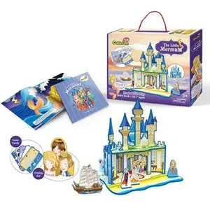 Puzzle 3D - The Little Mermaid - Difficulté : 2/8 24 Pièces  Cubic Fun