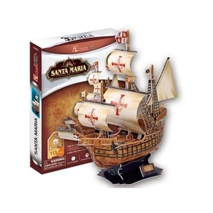 Cubic Fun Puzzle 113 Pièces : Puzzle 3D - Santa Maria (Difficulté 4/8),Vendu parfnac