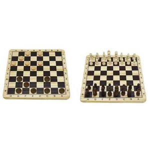 Dimasa Jeu De Société En Bois D´échecs Et De Dames pas cher
