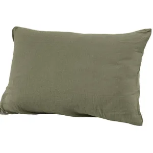 Comparateur de prix : Taie d'oreiller 100% gaze de coton vert 50 x 70 cm
