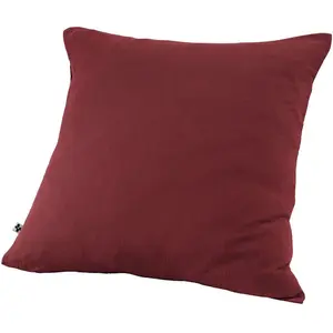 Comparateur de prix : HOME COLLECTION - Taie d'oreiller unie 60x60cm 100%gaze De Coton Lie De Vin 60 x 60 cm