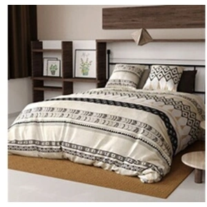 Parure de couette 100% Coton 57 fils 220x240 cm Bohème pas cher