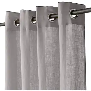 Housse De Rêve Rideau 140x280 cm Lin Lavé Gris Acier