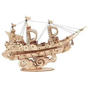 Kit de puzzle en bois 3D classique Robotime (Bateau à voile)
