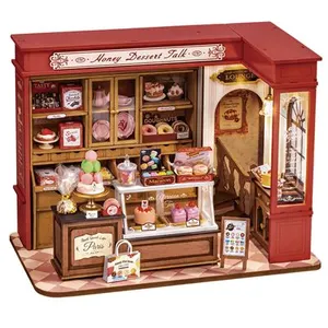 Robotime Maquette Rolife Serre-livres Book Nook Honey dessert pas cher