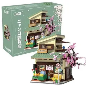 Cada blocs de construction Kitty shop Japanese style building light LE... pas cher