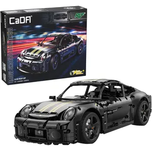 Comparateur de prix : Briques de construction Cada Voiture 35 cm RUF GT noir Véhicule 1655 éléments
