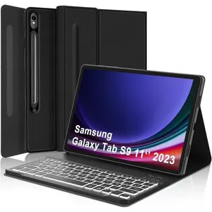 TRAHOO Galaxy Tab S9 Clavier - Samsung Galaxy Tab S9 Housse Avec Clavi... pas cher