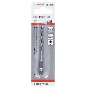 Comparateur de prix : Bosch Bosch Forets à hélice PointTeQ 4,0 x 43 x 83 mm - 2608577523