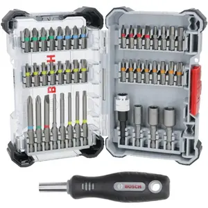 Comparateur de prix : Bosch Coffret de vissage 44 pcs + poignée - BOSCH - 2607017733