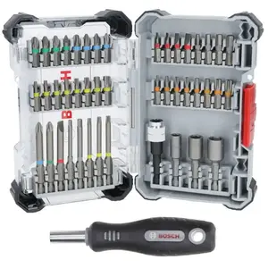 Comparateur de prix : Bosch - Accessoires - Set 45 embouts et douilles 2607017732