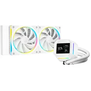 Comparateur de prix : Refrigeration Liquide DeepCool LM240 WH 240mm 2 Ventilateurs LED Blanc