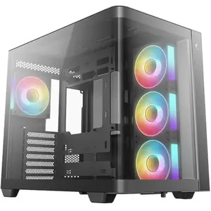 Comparateur de prix : Boîtier DeepCool CG530U 4F Verre Courbé ATX 4 Ventilateurs ARGB Noir