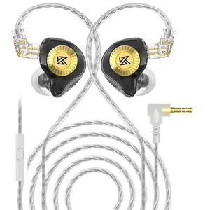 Comparateur de prix : Ecouteurs SZSMART KZ EDX ULTRA HIFI courbés avec microphone noir (In e...