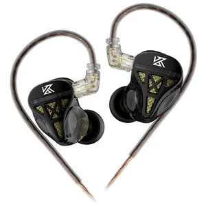 Comparateur de prix : Ecouteurs SZSMART KZ DQS HIFI courbés noirs (In ear - sensibilité 110±...