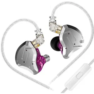Comparateur de prix : Ecouteurs SZSMART KZ-ZS10 PRO HIFI courbés avec microphone violet (In ...