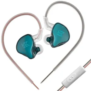 Comparateur de prix : Ecouteurs SZSMART KZ EDCX HIFI courbés avec microphone bleu marine (In...