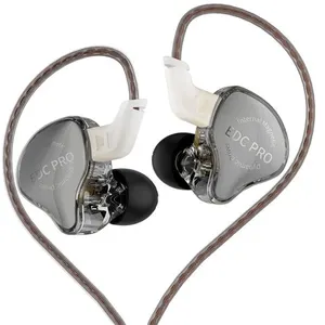 Comparateur de prix : Ecouteurs SZSMART KZ EDC PRO HIFI courbés gris (In ear - sensibilité 1...