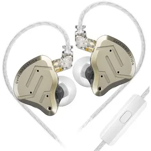 Comparateur de prix : Ecouteurs SZSMART KZ ZSN PRO 2 HIFI courbés avec microphone or (In ear...