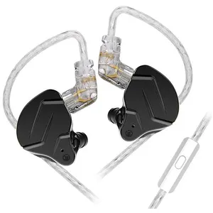 Comparateur de prix : Ecouteurs SZSMART KZ-ZSN PRO X HIFI courbés avec microphone noir (In e...