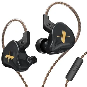 Comparateur de prix : Ecouteurs SZSMART KZ EDX HIFI courbés avec microphone noir (In ear - s...