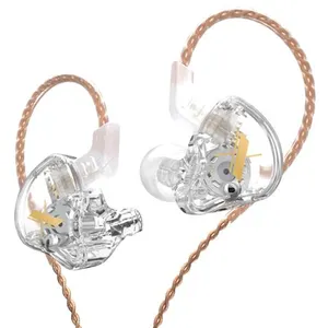 Comparateur de prix : Ecouteurs SZSMART KZ EDX HIFI courbés couleur transparente (In ear - s...
