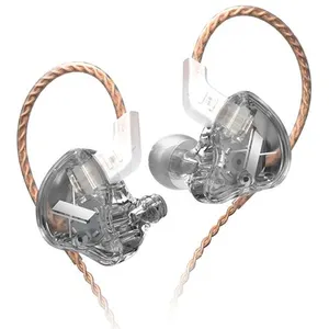 Comparateur de prix : Ecouteurs SZSMART KZ EDX HIFI courbés gris (In ear - sensibilité 112db...