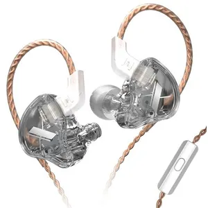 Comparateur de prix : Ecouteurs SZSMART KZ EDX HIFI courbés avec microphone gris (In ear - s...