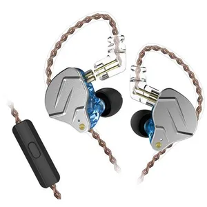 Comparateur de prix : Ecouteurs SZSMART KZ-ZSN PRO courbés avec microphone bleu (In ear - se...