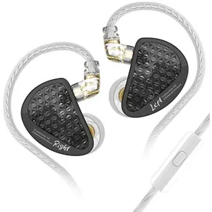Comparateur de prix : Ecouteurs SZSMART KZ AS16 PRO HIFI courbés avec microphone noir (In ea...