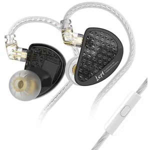 Comparateur de prix : Ecouteurs SZSMART KZ AS16 PRO HIFI courbés avec microphone noir (In ea...