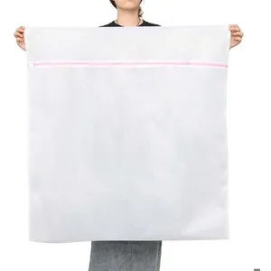 Filet à linge, sac à linge 90 x 110 cm, sac à linge 2 pièces, filet à ...