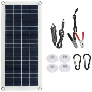 YYV Panneau solaire flexible de 30W pour voiture bateau chargeur de ba...Vendu parcdiscount