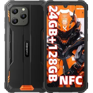 Blackview BV5300 Plus 15,5 cm (6.1") Double SIM Android 13 4G USB Type-C 8 Go 128 Go 6580 mAh Noir, Orange pas cher