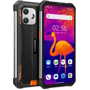 Blackview BV8900 16,5 cm (6.5") Double SIM Android 13 4G 8 Go 256 Go 10000 mAh Noir, Orange pas cher