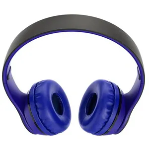 Casque Bluetooth V5.0 sans fil de Couleur Bleue avec Micro, batterie 200mAh pour 5 heures d'Appels et de Musique pas cher
