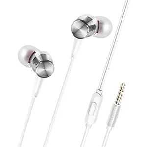 Ecouteurs BOROFONE BM52 Universel 3.5mm Argent pas cher