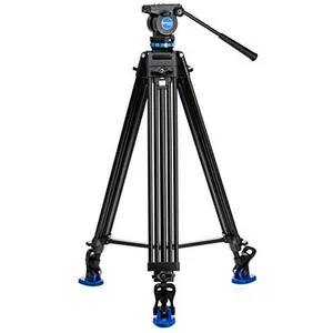 Benro KH26P trépied Caméras numériques 3 pieds Noir, Bleu pas cher