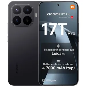Smartphone Xiaomi 17T Pro 5G 12Go Ram 512Go Noir 6.83 144 Hz 7000mAh T...