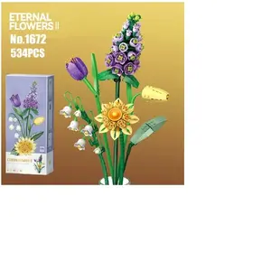 LEGO Loz - Le bouquet - Violette et tulipe