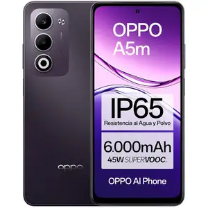 Smartphone OPPO A5m 8GB RAM 256GB 45W SUPERVOC IP65 Résistant pas cher