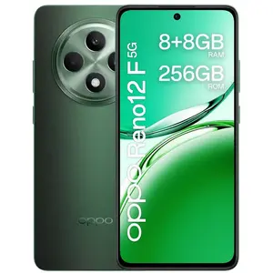 Comparateur de prix : OPPO Reno12 F 5G 16,9 cm (6.67") Double SIM Android 14 USB Type-C 8 Go 256 Go 5000 mAh Noir, Vert