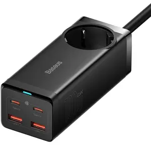 Comparateur de prix : Baseus Station de charge GaN3 Schuko 2 ports USB-A 2 ports USB-C 100 W - Neuf