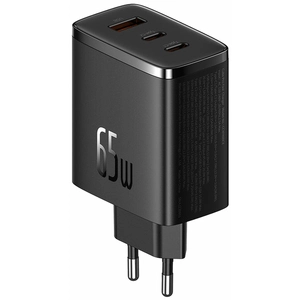 Comparateur de prix : Baseus Os-Cube Pro chargeur secteur 2Xusb-C + Usb, 65W (Noir)